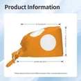 thumbnail image 5 of Easygdp Orange And White Polka Dot Men Women Adjustable Cap Working Hat Tie Back Cap, Work Cap, 5 of 7