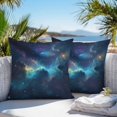 thumbnail image 4 of Outdoor Pillow Cover Ombre Purple Blue Galaxy Set of 2 Waterproof Throw Pillowcases Starry Sky Decorative Patio Furniture Pillows for Couch Garden Indoor & Outdoor Use, 4 of 9