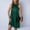Dresses-474Army Green, variant on Satin Dress for Women Sleeveless Halter Mini Dress Loose Fit Shift Dress Silky Smooth High Neck Elegant Party Evening Night Club Wear
