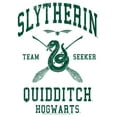 thumbnail image 2 of Men's Harry Potter Slytherin Quidditch Team Seeker  Long Sleeve Shirt White 2X Large, 2 of 4