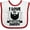 White and Red, variant on Inktastic I Love My Bearded Daddy for Fathers Day with Grunge Boys Baby Bib