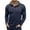 Blue, variant on Likimi Mens Hooded T Shirt Long Sleeve Casual Comfortable Pullover Solid Color Spring Autumn Top With Pocket Size L Blue