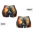 thumbnail image 3 of Sikiie Sunset Meditating Bichon Frise Print Workout Shorts Women Scrunch Butt Gym Shorts Seamless High Waist Tummy Control Yoga Biker Athletic Shorts, 3 of 5