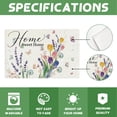 thumbnail image 2 of Stegali  Summer Lavender Tulip Home Linen Placemats, 12x18 Inch Table mats Set of 4, 2 of 7