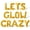 Gold, variant on Letter Balloons - LETS GLOW CRAZY 16" Inch Alphabet Letters Foil Mylar Balloon Birthday Party Banner (Blue)