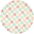 thumbnail image 4 of SAFAVIEH Soho Daisy Geometric Wool Area Rug, Ivory/Multi, 3'6" x 5'6", 4 of 9