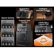 SUNLU AMS Heater Upgrade for Bambu Lab AMS Gen 1, Simultaneous Filament Drying & Printing, Fast 70°C Heating, Smart Humidity Control, 4-Roll Capacity, Easy 2-Min Install (AMS Not Included)