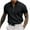 Black, variant on SwiftWear Men Short Sleeve Polyester Turndown collar Casual Summer Blouse Black L