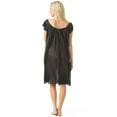 thumbnail image 2 of Casual Nights Women's Satin Lace Cap Sleeve Embroidery Night Gown, 2 of 2