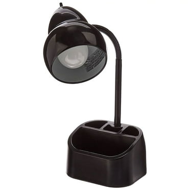 Globe Electric LED Integrated Goose Neck Desk Lamp w/USB Port and Organizer