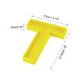 thumbnail image 2 of Uxcell Silicone Resin Letter Mold 3D Alphabet Letter Mold for Epoxy Resin Art, DIY Crafts Large T Yellow 6inch, 2 of 4