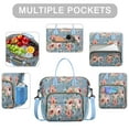 thumbnail image 2 of Pioneer Flower Floral Print Pattern Womens Lunch Box for Work,Insulated Large Lunch Bag for Tween and Teen,Loncheras Para Mujer,Leakproof Adult Lunch Bag for Work,Beach,Travel,Picnic,Camping, 2 of 7