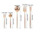 thumbnail image 2 of KAKOWELY Bronze Ware Cutlery Set Stainless Steel Western Fork Spoon Set 30 Pieces, 2 of 8
