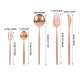thumbnail image 2 of unbranded De Cubiertos De Acero Inoxidable Con Acabado Rosa Dorado Ideal Para Cenas Y Eventos Sofisticados, 2 of 6