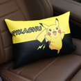 thumbnail image 5 of Almohada para reposacabezas de coche con dibujos animados de Pikachu, bonita almohada lumbar de cuero con espuma viscoelástica para el cuello, decoración para el coche, 5 of 5