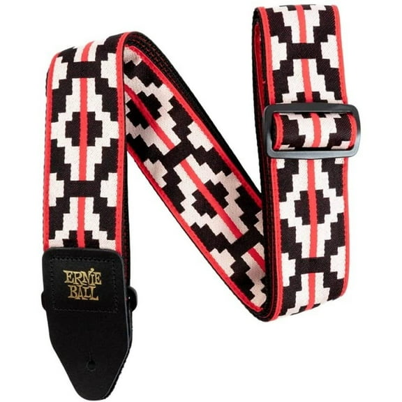 Ernie Ball Jacquard Guitar Strap - Ristra Red