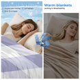 thumbnail image 2 of Purple Plaid Cooling Blanket,Lightweight Breathable Summer Throw Blanket with Double Sided Cold Effect,Spring Summer Farmhouse Buffalo Checkered Picnic Blankets Bed Sheet for Hot Sleepers 60"x80", 2 of 8