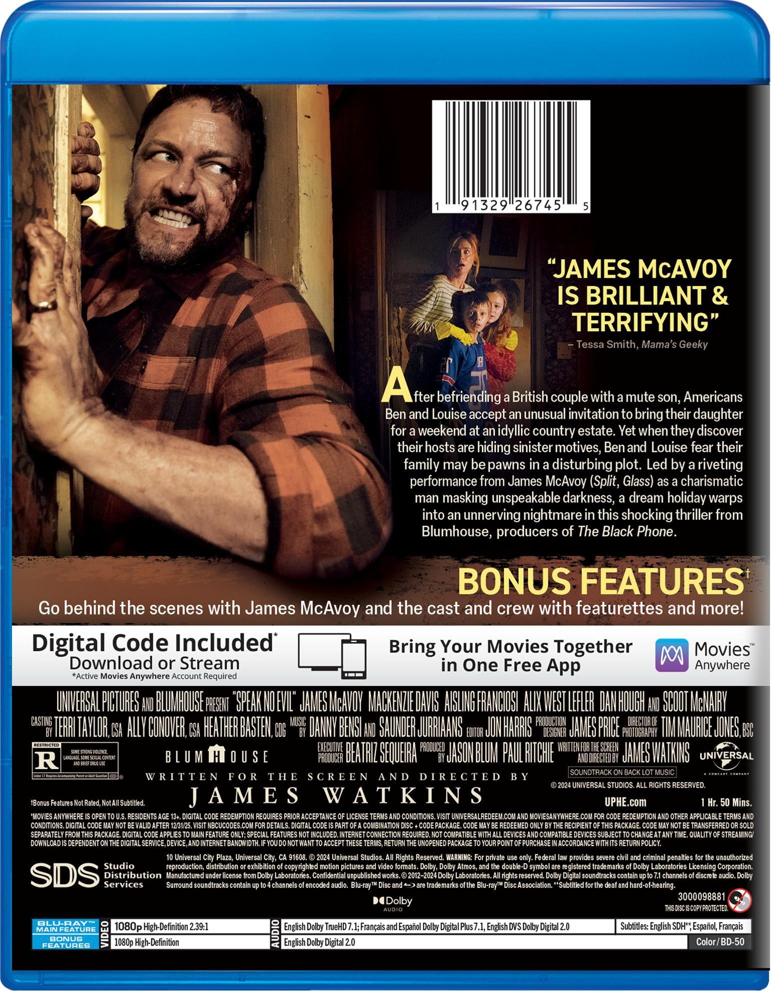 Walmart Black Friday Deals 2025 Speak No Evil (Blu-ray + Digital