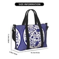 thumbnail image 3 of Zufioo Blue And White Porcelain Pattern Pattern Hand-held Travel Bag, Waterproof Adjustable Shoulder Strap Crossbody Duffel Bag, Suitable for Work, Short trips, Sports, 3 of 8