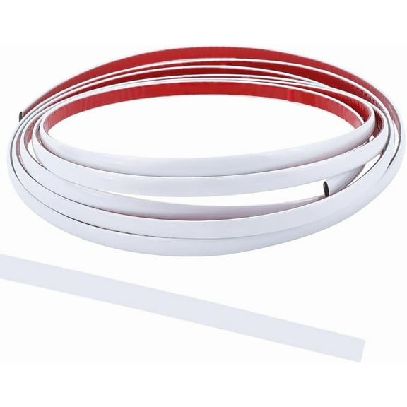 Self Adhesive PVC Car Interior Moulding Trim Fit for Most Car White 9mm 3m/roll