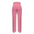 thumbnail image 6 of Comdrip Womens Dress Pants Women's High Waisted Flattering Straight Leg Pants Wide Leg Pants Casual Suit Long Pants Wide Leg Dress Pants for Women Pink XL, 6 of 6