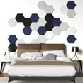 thumbnail image 3 of SIfdSeng Get it Fast Soundproof Wall Stickers Hexagon Acoustic Panels Self Polyester Fiber Noise Reduction Tiles for Home Quiet, 3 of 3