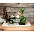 thumbnail image 3 of Pot of Gold Leprechaun Salt and Pepper Shakers Irish, 3 of 4