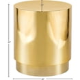 thumbnail image 5 of Meridian Furniture Jazzy Gold Stainless Steel Drum End Table, 5 of 7
