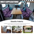 thumbnail image 3 of XYZCANDO RV Booth Seat Covers, Compatible with Couch Camper, RV Dinette Cushion Covers for RV Dining Table RV Seat Easy to Install, Purple Bat Swirl, 3 of 8