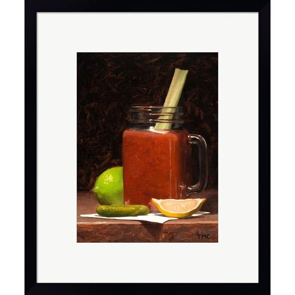 Great Art Now Bloody Mary by Todd M. Casey, Framed Wall Art, 15W x 18H