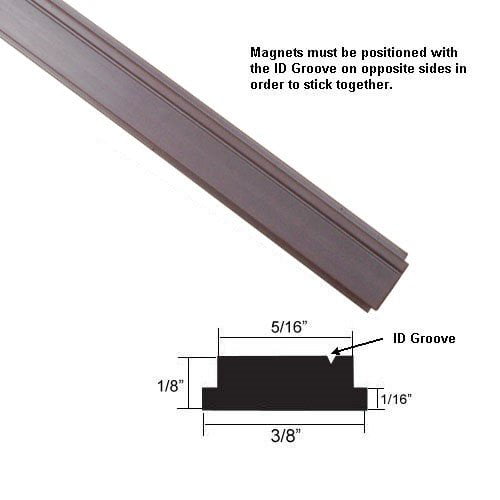 Details about   Flexible Magnetic Strip Insert For Framed Swing Shower Doors With 3/8" Width 
