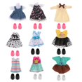 thumbnail image 2 of 2x 16cm Lovely Girl Doll Mini ropa con zapatos Trajes Ropa para muñecas articuladas con bolas a escala 1/12 Zulema  Trajes De Muñeca BJD, 2 of 8
