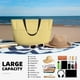 thumbnail image 5 of Disketp Yellow Gingham Bolsa de Playa de Gran Capacidad, Bolso Impermeable y a Prueba de Arena para Mujer, Ideal para Playa, Piscina y Natación, 5 of 7
