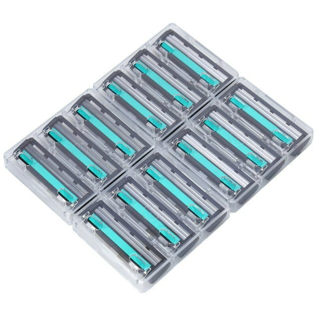 12 unids / lote Metal Hombres Cuchillas de Afeitar Cuchillas de Afeitar Cuchillas de Afeitar Cuerpo Depiladora Depiladora Afilador S