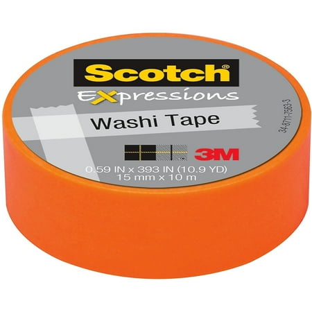 UPC: 0051141963945 | Scotch Expressions Washi Tape 0.59 x 10.91 C314-ORG