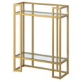 thumbnail image 4 of Henn&Hart 22"W Metal/Glass Console Table in Brass Finish, 4 of 8