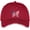 Deep Red, variant on Adult Patriotic Butterfly Patch Americana Style Adjustable Cotton Twill Hat Cap - Blue Crush