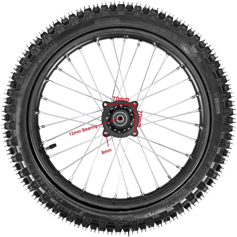 17" Front Wheel & Knobby Tyre Combo – 70/100-17 – For Pit Bike, Dirt Bike, Scooter – BLYGO