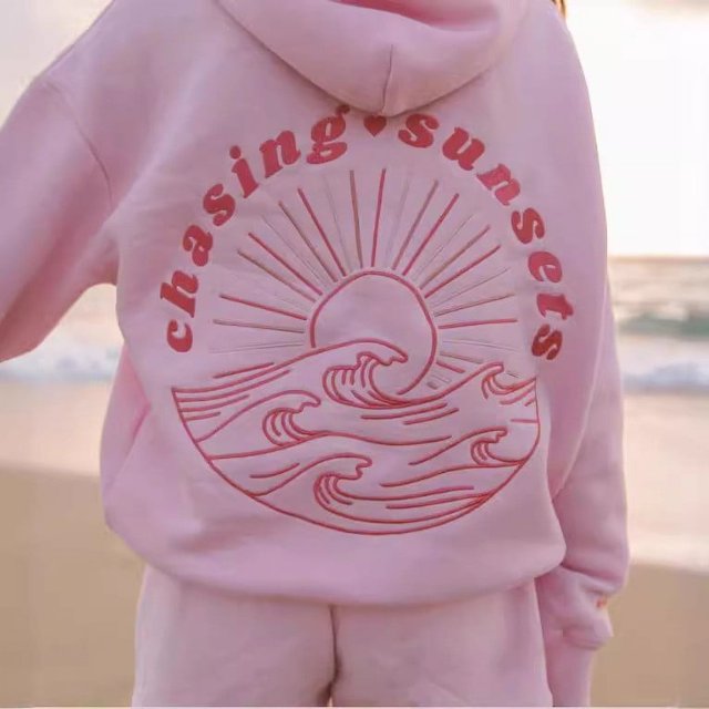 Sudadera profesional bordada Popular DING Z, talla europea, manga de hombro caído, sudadera bordada