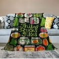 thumbnail image 2 of COMIO Pickles Collages Throw Blanket,Soft Fuzzy Flannel Throw Blanket Lightweight Warm Blanket for Adults and Kids Bed,Sofa,Car,Bed,Outdoors for Kid, 2 of 6
