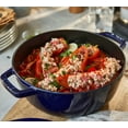 thumbnail image 6 of Staub Cast Iron 3.75-qt Essential French Oven - Dark Blue, 6 of 6