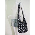 thumbnail image 4 of Black Goth Punk Rock Skull Crossbody Shoulder Hippie Boho Hobo Messenger Bag Purse Small SPK01, 4 of 4