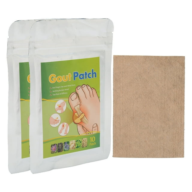 Parches para el dolor de las articulaciones musculares, 20 piezas Parche para el tratamiento de la gota Parches para el dolor de la gota Parche para el tratamiento de la gota elaborado por expertos