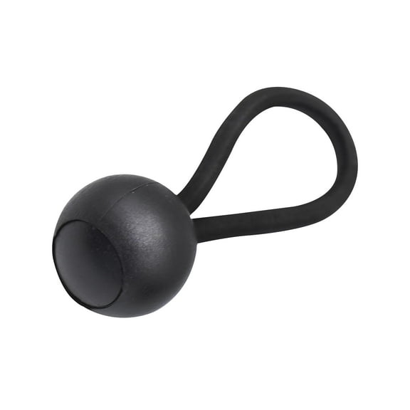 MARINE CITY Polyethylene Black Ball Bungee Cord - Versatile & Durable Bungee Cord Strap for 2 Step Telescoping Boat Ladder 1 Pcs