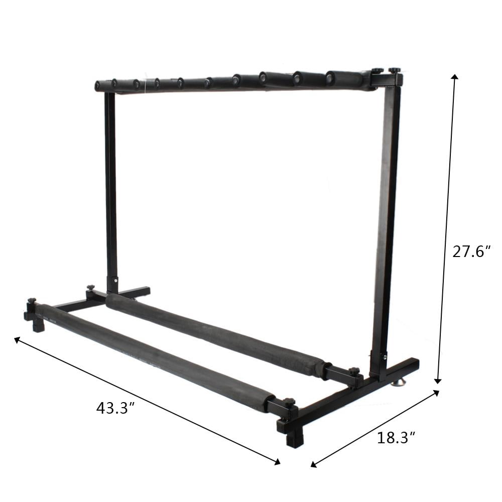 Zimtown 3 5 7 9 Triple Folding Multiple Guitar Bass Holder Rack Stand Display Rack