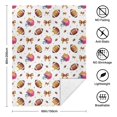 thumbnail image 5 of Football Bow White Pattern Soft Sherpa Fleece Throw Blanket, Warm Cozy Plush Blanket for Sofa Bed Couch, All Season, 60"x80", 5 of 5