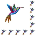 thumbnail image 1 of Colgante de pared Bearachild colibrí de hierro forjado decoración Universal colorido, 1 of 6