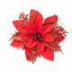 thumbnail image 3 of 1 ~ 20 piezas de flores navideñas rosas brillantes para árbol de Navidad, adornos de flores artificiales de 14 cm, decoración navideña 2024 para el hogar, Año Nuevo, 3 of 5