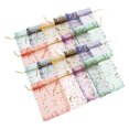 thumbnail image 6 of TEHAUX 100PCS Drawstring Festival Favor Bags for Jewelry, Travel, Home Use - Multi Rectangle Design for Women, 6 of 8