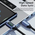 thumbnail image 4 of Toocki-Cable USB C de 100W para Samsung a 5A, pantalla Digital LED, Cable tipo C de alta velocidad para Xiaomi POCO Huawei, Cable de datos del cargador USB, 4 of 5